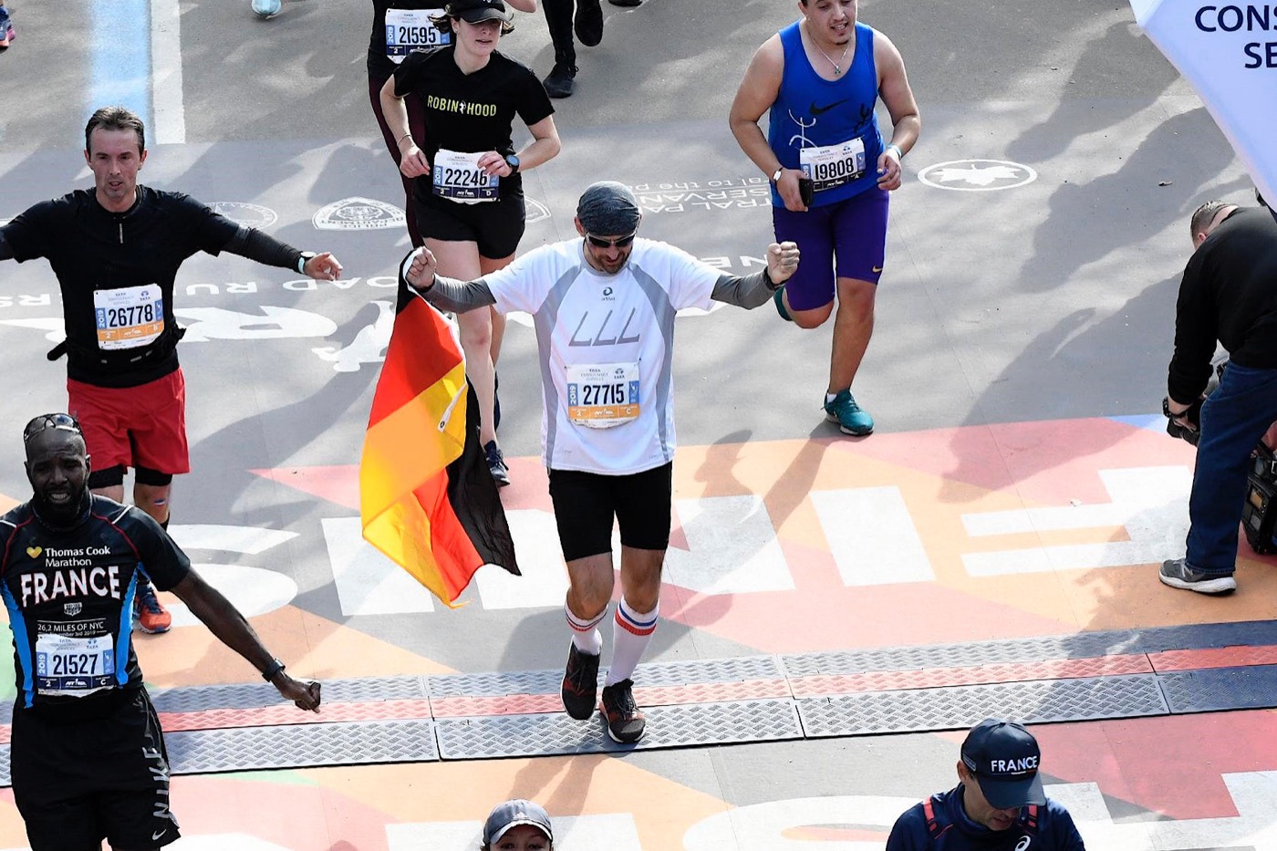 Stephan Göckler beim TCS New York City Marathon